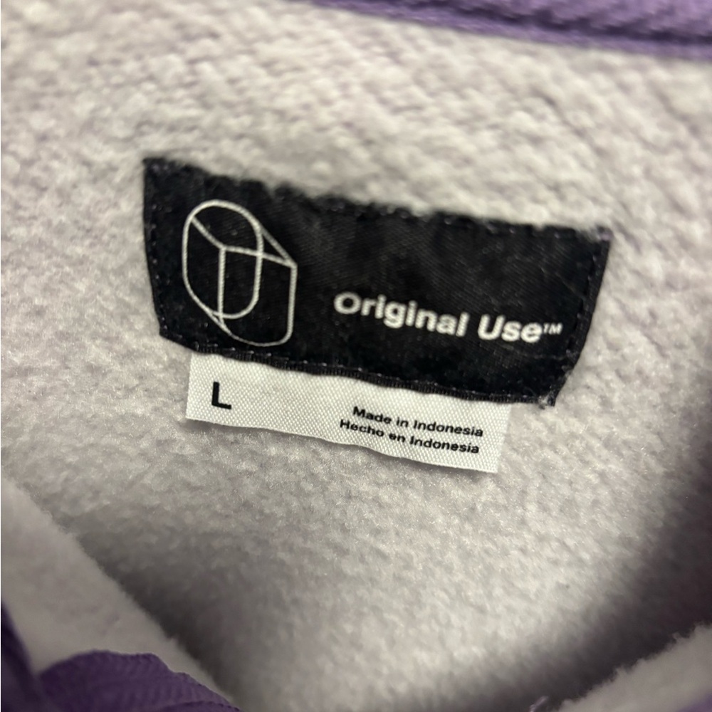 1986 Purple Quarter-Zip Sweatshirt - Picture 3 of 3